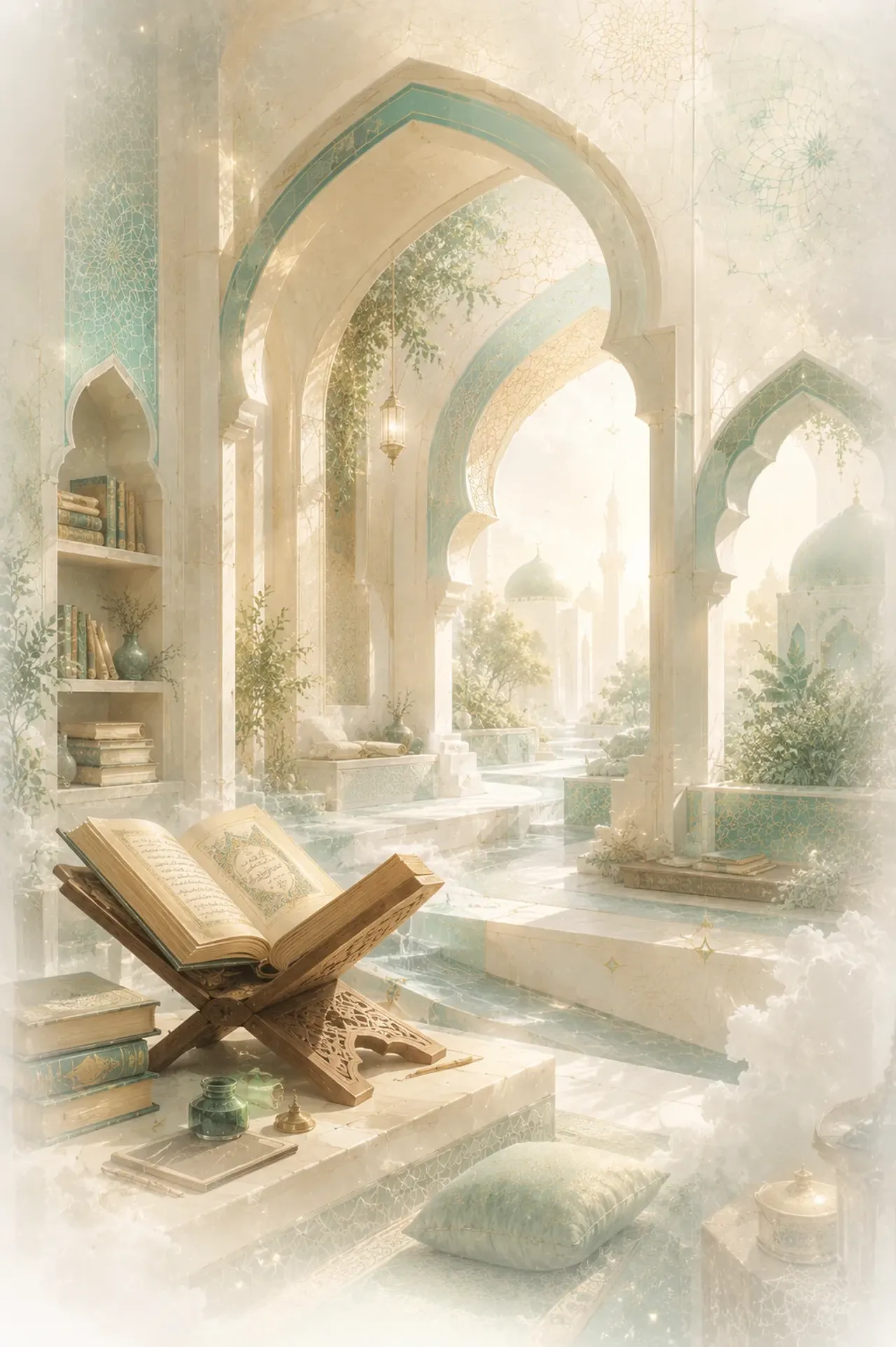 من رسوم مجلس الانطلاق في بصيرة: كتاب مفتوح وأروقة مضيئة